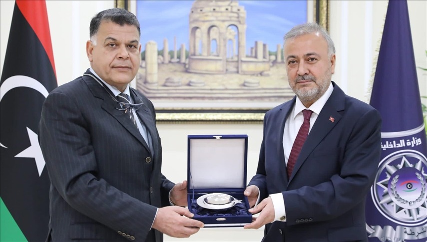 وزير الداخلية الليبي يلتقي السفير التركي في طرابلس